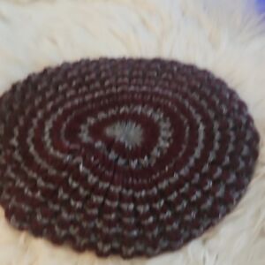 Made In Italy Multicolor Knit Beret